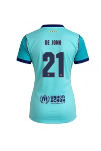 Barcelona Frenkie de Jong #21 Fotballdrakt Tredje Klær Dame 2026-27 Korte ermer